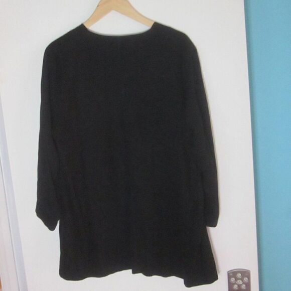 Pala Pala Womans Size XL Black Oversized Casual Jacket VINTAGE 90's 48" Bust - Picture 6 of 8